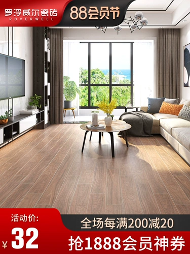 罗浮威尔 Полная фарфоровая деревянная плитка 200x1000