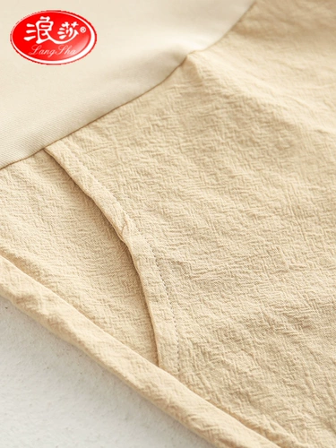 浪莎 Шорты для беременных, штаны, тонкие леггинсы для отдыха, из хлопка и льна, оверсайз