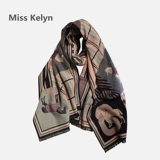 Японский удерживающий тепло универсальный шарф, легкий роскошный стиль, в британском стиле