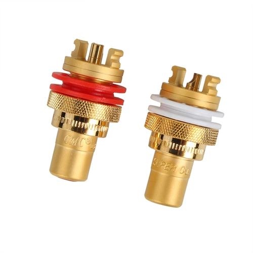 Оригинальный CMC 805-2.5f-G RCA Socket Socket Moppered Sand Gold Sign