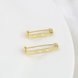 Безопасные аксессуары, булавка, брошь ручной работы, аксессуар для волос на лацкан, 18 карат