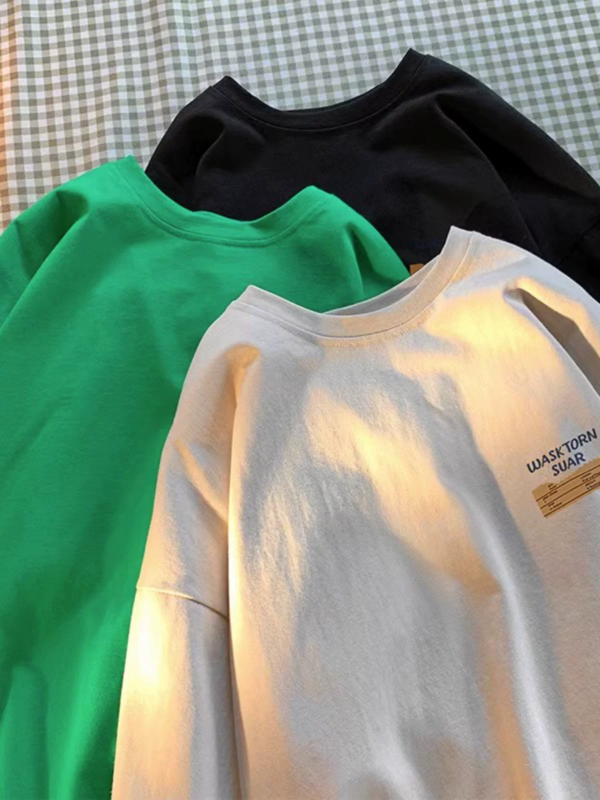 Бренд экспорт экспортный счет withdrawal и leakage ~ стиль Гонконг тяжелый хлопок fashion бренд мужские и женские футболки с коротким рукавом