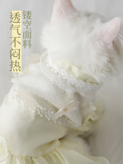 Одежда для животных 猫咪衣服小猫夏季布偶幼猫婚纱秋季防掉毛猫猫宠物小裙子公主裙猫 Hoopet
