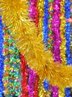 Рождественские цветные полоски декоративные красочные шерстяные бары свадебная комната свадьба, решетка, празднование и длинная лента, рождественский цветной бар