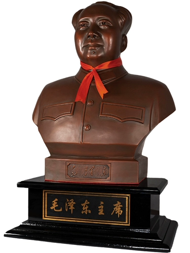 Председатель гостиной спальни в офисной спальне Mao Pure Copper Half -Fulty платформа, похожая на статую грудной клетки Мао Цзэдуна, большая платформа для настройки скульптур