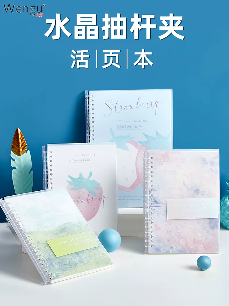 Removable Spiral Notebook, A5/B5 Refillable Tear-Off Sheets, 21×14.5 cm Compact