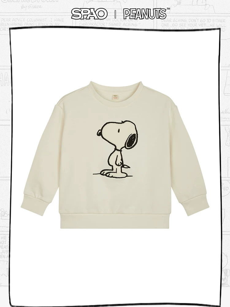 SPAO Nuby, Snoopy, толстовка для детей на лето для отдыха, 2021 год, детская одежда