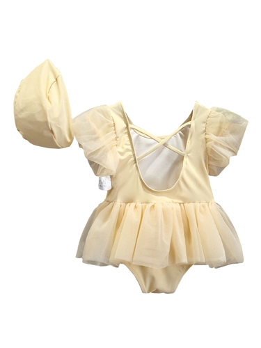 Кружевной летний детский купальник для девочек, в западном стиле