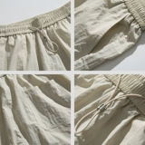 Мужские летние шелковые штаны, японские леггинсы, свободный крой