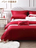 水星 Домашний текстиль 60 свадебных фестивалей, Синьцзян хлопковой длинный западный хлопок двойной романтичный набор из четырех человек Элтини