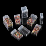 Вместительное и большое прозрачное пластиковое универсальное ювелирное украшение, аксессуар, коробка для хранения