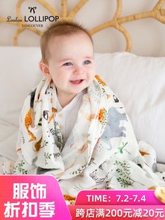 Loulou LOLLIPOP ベビーガーゼラップ バンブーコットンラップ ベビーラップ ジャンプ防止 おくるみブランケット