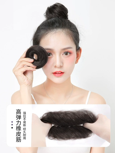 Милый парик, заколка для волос изготовленная из настоящих волос, аксессуар для волос, придает объем