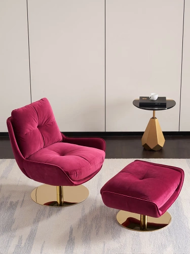 Современная и минималистичная ткань, дизайнерский крутящийся диван для отдыха, тигр