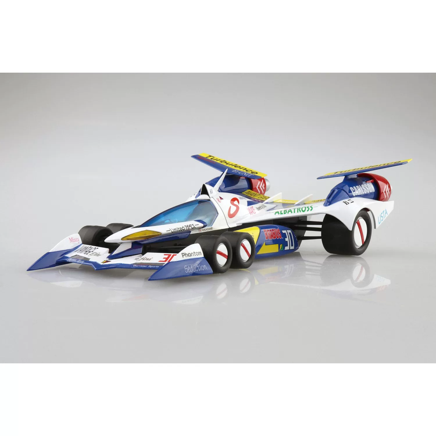 Собранная модель AOSHIMA Qingdao Society 1/24 с высокой интеллектуальностью формула GPX Super Aslada AKF-11