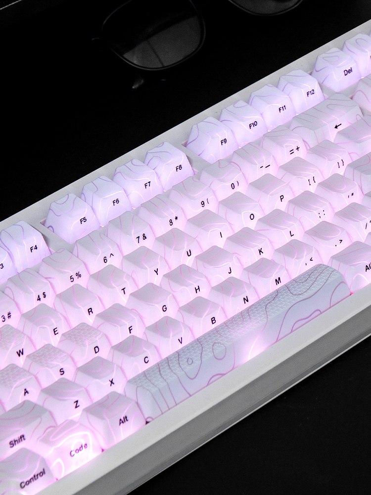 Zohe ZH980 contour 2.0 mechanical keyboard e-sports game Bluetooth wired silent keyboard female wireless mahjong