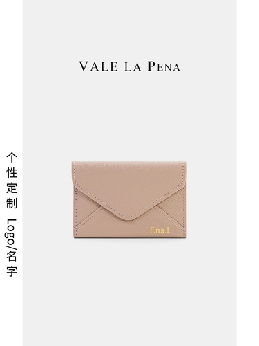 Купить продукт Легкий роскошный нишевый конверт из натуральной кожи, визитница для мужчин и женщин, компактный и портативный держатель для карт памяти, держатель для карт из воловьей кожи с индивидуальным именем