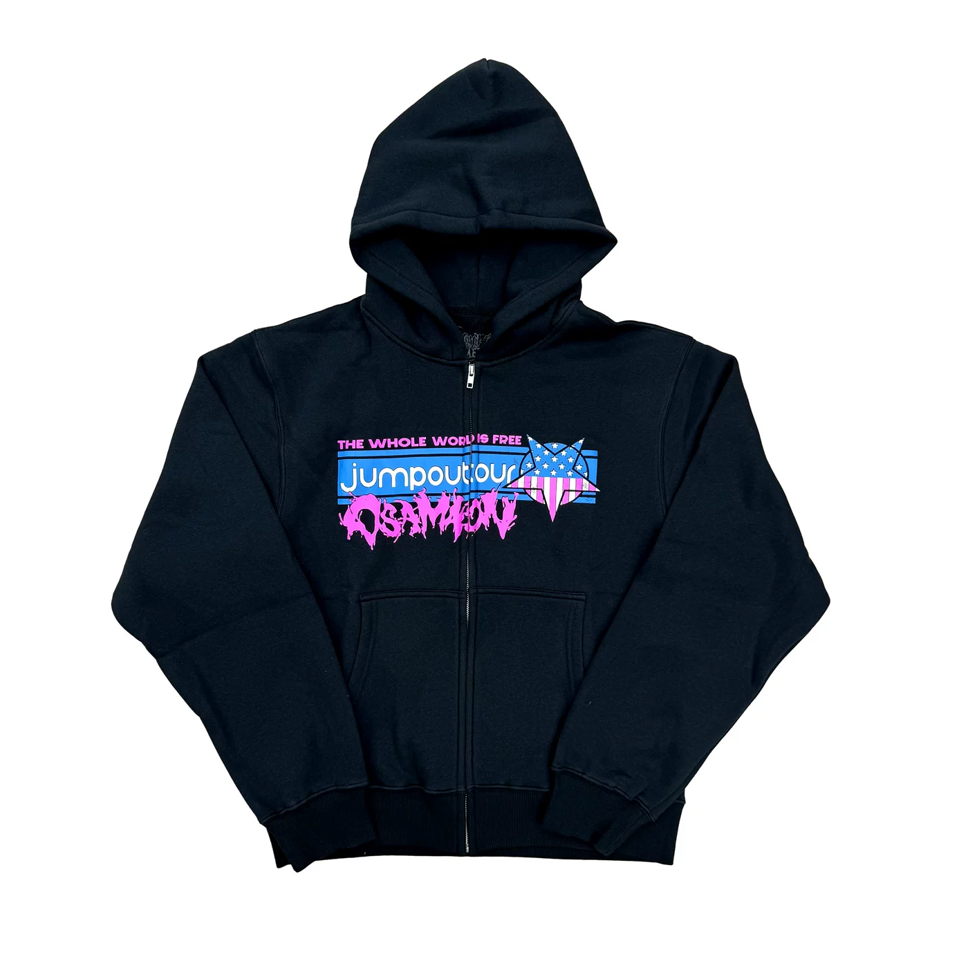 Осaмасон Jumpout Tour Zip худи, куртка-свитшот с ограниченным молнием, толстовка с капюшоном