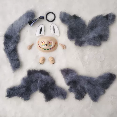 Единственный материал упаковки Labubu Полный набор комплектов инструментов Diy Labubu, включая учебную ткань, была вырезана