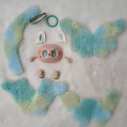 Единственный материал упаковки Labubu Полный набор комплектов инструментов Diy Labubu, включая учебную ткань, была вырезана