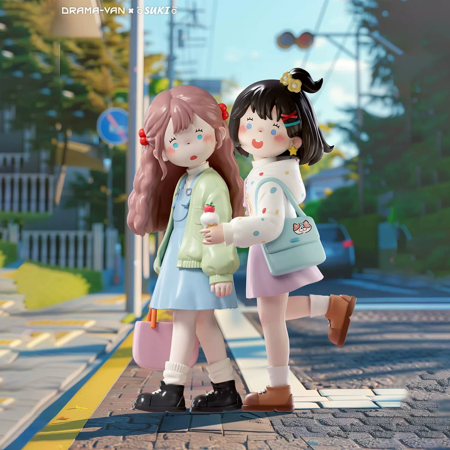 Оригинальная SUKI·MyFriends Мили Подружки Mila Girls Слепая коробка серия фигурок модные игрушки украшения