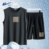Warrior, комплект, баскетбольный жилет, быстросохнущий спортивный костюм, шелковые шорты, свободный крой