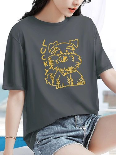 Летняя футболка, короткий рукав, свободный крой, 2025 года