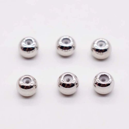 Силиконовые глянцевые бусины, 14 карат