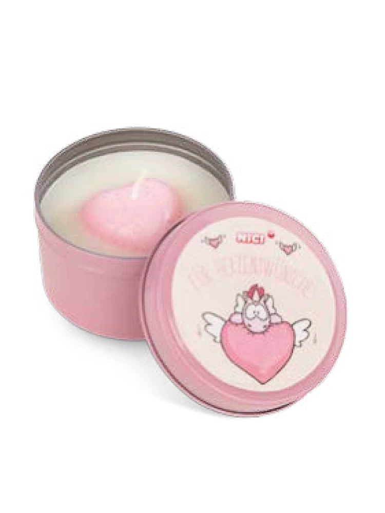 Nici, candle heart shaped, oil, aromatherapy, perfumed gift box, Germany