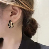 Черный лебедь, трендовые элитные демисезонные серьги