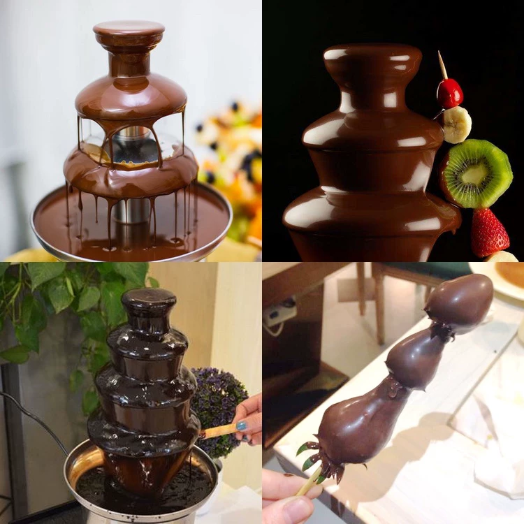 110В маленькая DIY шоколадная водопадная глазурная распылительная машина