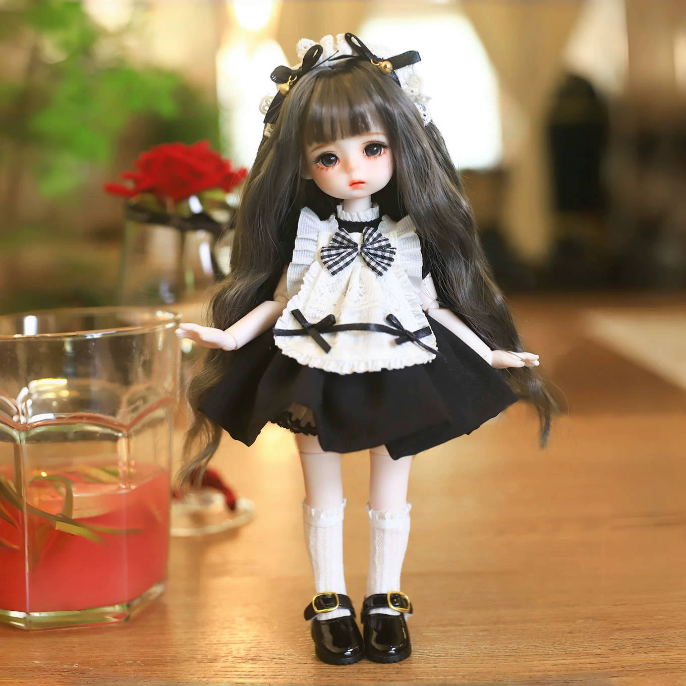 Realistic doll, toy, set for dressing up