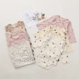 Детский хлопковый весенний комбинезон, лонгслив, популярно в интернете