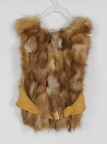 Женский осенний зимний рыжий пуховик, жилет