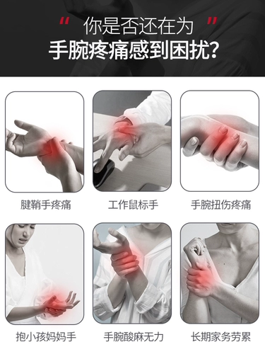 Медицинское электричество нагревание Тензит. Уход за браком и женщинами растягивал боль в запястье, напряжение, фиксированный набор теплых суставов