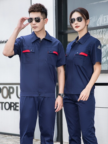 Летний антистатический электронный комбинезон, короткий рукав