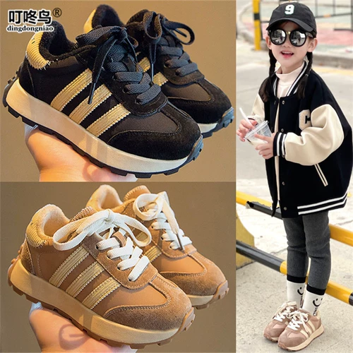 Демисезонная спортивная обувь, мягкая повседневная обувь для мальчиков, из натуральной кожи, тренд сезона, мягкая подошва