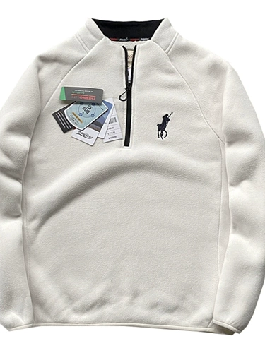 Настоятельно рекомендуется! Полярная шерсть + имитация кашемира!Осенне-зимняя мужская бархатная утолщенная толстовка с воротником-стойкой и полумолнией с вышивкой 20636