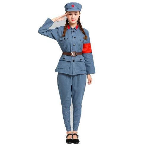 Детский комплект костюмов для выступлений восьмого маршрута Красной Армии, новый костюм для взрослых, военная форма Красной Армии четвертой армии, реквизит для кино и телевидения, костюм из хлопка и льна, новинка