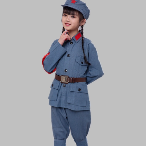 Детский комплект костюмов для выступлений восьмого маршрута Красной Армии, новый костюм для взрослых, военная форма Красной Армии четвертой армии, реквизит для кино и телевидения, костюм из хлопка и льна, новинка
