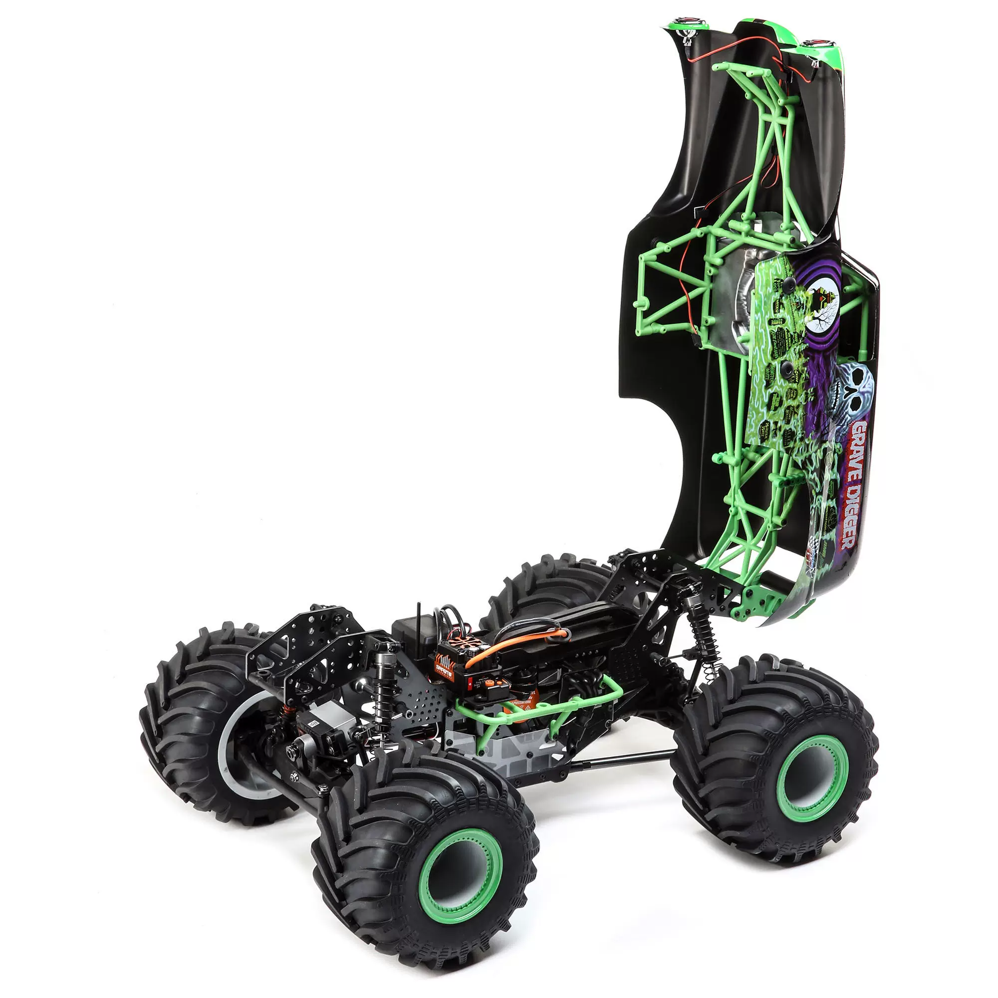 ЛОСИ LMT 4WD Tomb Diggher удаленная электрическая RC-модель автомобиля Монстер Биг -foot Monster Big Football Vehicle LOS04021