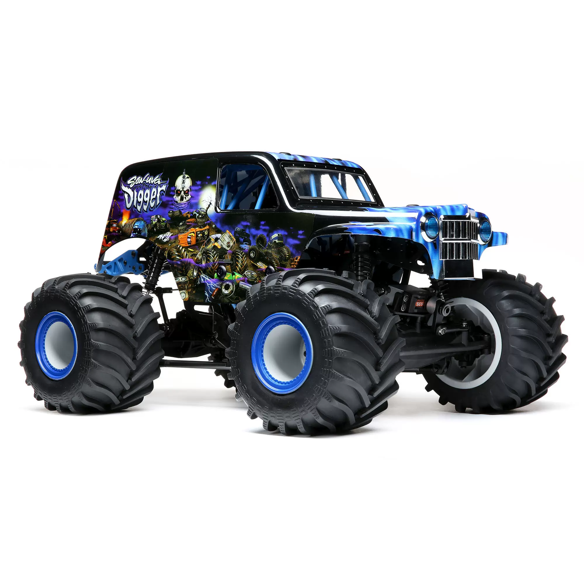 ЛОСИ LMT 4WD Tomb Diggher удаленная электрическая RC-модель автомобиля Монстер Биг -foot Monster Big Football Vehicle LOS04021
