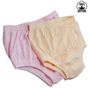 Quần lót cotton trung niên và cũ Quần lót cotton màu rắn eo cao cỡ lớn bà già quần soóc quần xì nữ