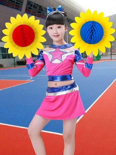 Ручная переворачиваемая подсолнечника Хор Цветок Детский танце