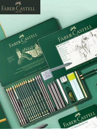 Германия Фабер -Костерика Хуибайджиа эскиз карандаш костюм вода -Современный карандаш у древесного угля розовый розовый розовый марлейский художник художник профессиональный искусство рисовать эскиз Студент Студент Студент