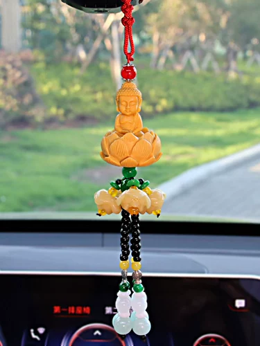Подвеска для машины, защитный амулет подходит для мужчин и женщин, зеркало заднего вида, аксессуар