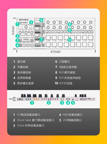 Arturia Beatstep Pro Controller/Strike Cushion/Step Audio/MIDI