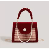 Горный чай, красные свадебные туфли, набор, сумка через плечо из жемчуга для невесты