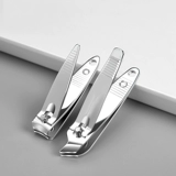 Портативные маникюрные кусачки, ножницы для ногтей, комплект из нержавеющей стали, 2 шт