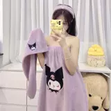 Мультяшное банное полотенце, банный халат, милый комплект, 3 предмета